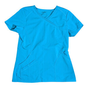 Scrub Star Top Work Wear - Size L- Blue Green- Please See Measurements